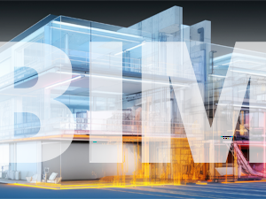 建筑物的 BIM 视图,包括详细框架和 MEP 结构