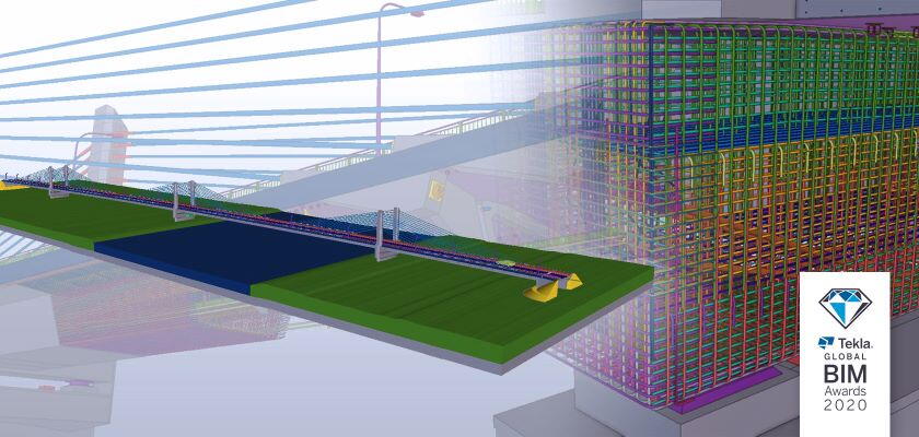 Tekla Structures abrange os dois amores do designer: pontes e protendidos
